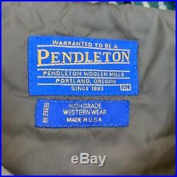 RARE Pendleton Insulated WOOL South Western Navajo Chief Jacket Size XL Aztec
