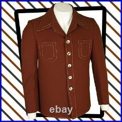 RARE Vintage 70s STEVE GORDON'S VEGAS Western JACKET Large/42-44 458 O