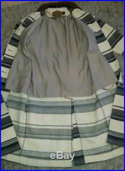 RARE Vintage Womens Woolrich Western Navajo Aztec Native Indian Wool Coat Jacket