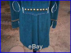 RARE Western Corduroy Embroidered Studs Long Duster Coat JacketLDouble D Ranch