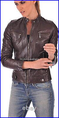 ROXA Western Women Premium Genuine Lambskin Real Leather Jacket Fashionable Coat