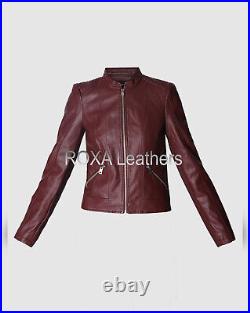 ROXA Western Women's Out Wear Genuine Lambskin Real Leather Jacket Stylish Coat