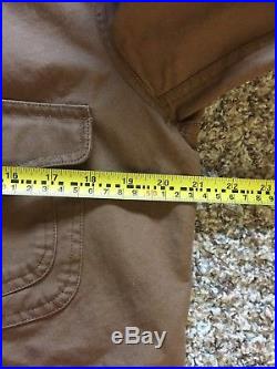 RRL Double RL Polo Brown Denim Rancher Western Pockets Chore Jacket Small