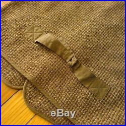 RRL Double RL Ralph Lauren Men Linen Wool Tweed Buckle Work Vest M Brown