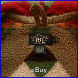 RRL Double RL Ralph Lauren Pile Fleece Native Jacket M Sold Out Rare Vtg Western