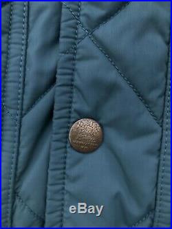 RRL Mens Quilted Leather Jacket Green Double RL Large Ralph Lauren Western 2