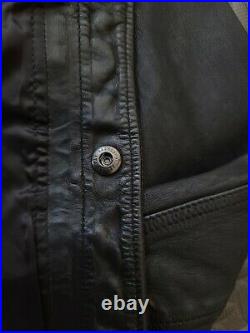 RRL Polo Ralph Lauren MOTO Leather JACKET Medium