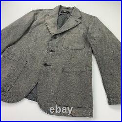 RRL Ralph Lauren (L)Gray Faded Cotton 3Button Western Professional Jacket/Blazer