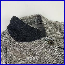 RRL Ralph Lauren (L)Gray Faded Cotton 3Button Western Professional Jacket/Blazer
