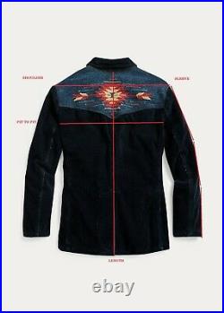 RRL Ralph Lauren Limited-Edition Western Indigo Sport coat Blazer Jacket NWT XXL