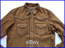 RRL Ralph Lauren Limited Edition Western Suede Shirt Jacket-MEN- M