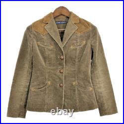 Ralph Lauren Corduroy Western Jacket Women's 6 Brown Used Vintage