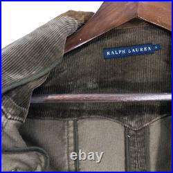 Ralph Lauren Corduroy Western Jacket Women's 6 Brown Used Vintage