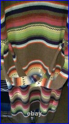 Ralph Lauren Indian Aztec Southwestern Sweater Coat Jacket Robe Serape VTG M