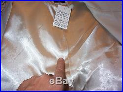 Rare Billy Martins Leather Dress Western Coat Solid Ivory $1599 Custom Made