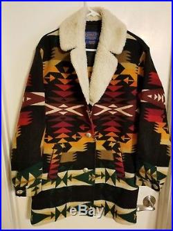Rare PENDLETON Vintage High GRADE WESTERN Wear WOOL BLANKET JACKET Coat