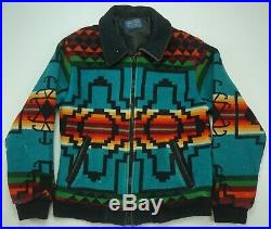 Rare Vintage PENDLETON High Grade Western Wear Southwestern Blanket Jacket 90s L