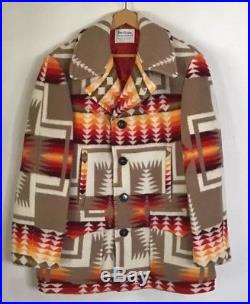 Rare Vintage Pendleton Chief South Western Joseph Wool Coat SZ L-XL