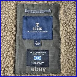 Roark x Halley Stevensons Axeman Jacket Men's XL Dark Military Waxed Lined NEW