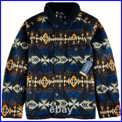 Roark x Pendleton Axeman Jacket Mens XL Aztec Southwestern Wool Fleece Lined NEW