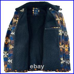 Roark x Pendleton Axeman Jacket Mens XL Aztec Southwestern Wool Fleece Lined NEW