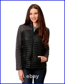 Roper Western Jacket Womens Outerwear Zip Black 03-098-0687-6133 BL