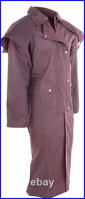 S-6xl Sherriff Used Cowboy Oilskin Duster Western Australian Drover Coat Jacket