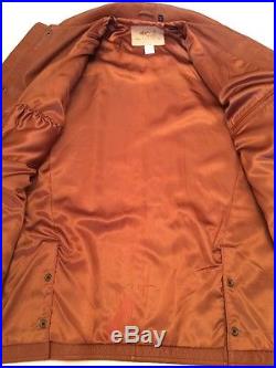 SCHAEFER OUTFITTER Men's Brown Genuine Leather Western Jacket Coat Medium