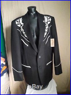 SCULLY WESTERN JACKET cowboy rockabilly PBR floral embroidered NEW NWT $169