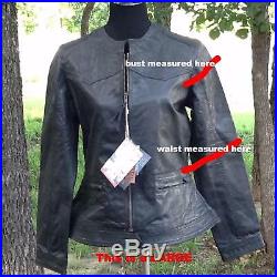 STS Ranchwear Douglas Western MC Leather Biker Jacket Slim fit LARGE, MSRP $329