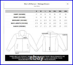 STS Ranchwear Mens Rifleman Vintage Brown Leather Leather Jacket