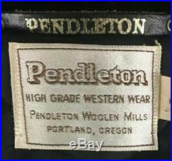 SUPERB Vintage Pendleton High Grade Western Wear Blanket Coat USA Men's 42