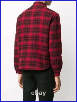 Saint Laurent Western-style Plaid shirt jacket size XXL