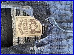 Samurai jacquard selvage chambray shirt in size M, made in Japan, + measurement