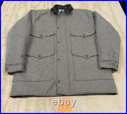 Schaefer Outfitter Mackinaw Rancher Coat Style 211 Quilt Lined Jacket Large
