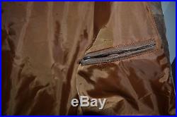 Scully MENS FRINGED BROWN SUEDE LEATHER LONG JACKET COAT WESTERN SZ L $469
