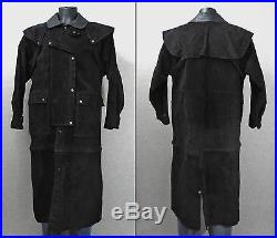 Scully Suede Leather Duster Western Outback Motorcycle Car Trench Coat Jacket 40