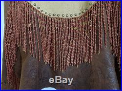 Scully Women's Western Heart Fringed Jacket Size M Retails $300+ Gorgeous