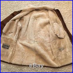 Size Large L Sawyer Of Napa Men's Suede Shearling Western Coat Horn Toggles Mens