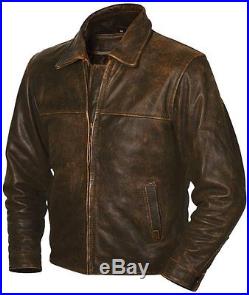 StS Ranchwear Western Jacket Mens Leather Rifleman Brown STS5473 Medium