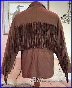 Stunning NEW Scully Mens Fringed Leather Suede Western Jacket Coat Size 38