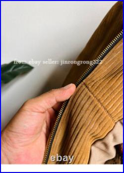 Suede Cowhide Washed To Make Old American Retro Western Jacket Suede Cowhide Washed To Make Old American Retro Western Jacket
