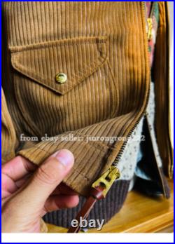 Suede Cowhide Washed To Make Old American Retro Western Jacket Suede Cowhide Washed To Make Old American Retro Western Jacket