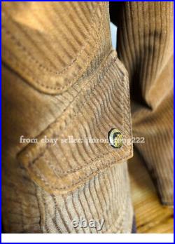 Suede Cowhide Washed To Make Old American Retro Western Jacket Suede Cowhide Washed To Make Old American Retro Western Jacket