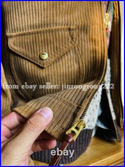 Suede Cowhide Washed To Make Old American Retro Western Jacket Suede Cowhide Washed To Make Old American Retro Western Jacket