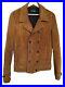 The-Kooples-Paris-Leather-Suede-Jacket-S-Double-Breasted-Western-Tan-Camel-690-01-vj