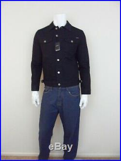 Tom Ford Mens NWT Authentic Icon Selvedge Denim Jean Western Black Jacket Size M