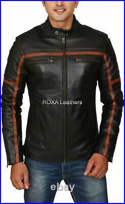 Trendy Men Genuine Sheepskin Real Leather Jacket Black Wedding Wear Western Coat