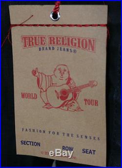 True Religion Jeans Denim JOHNNY western Jacket Black Rider coated MAC9020EL