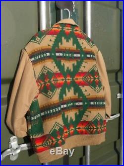 VINTAGE PENDLETON wool NAVAJO COAT JACKET LARGE WESTERN native american Indian